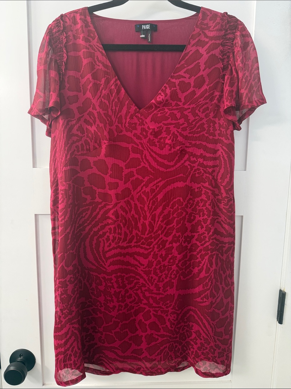 PAIGE Dress - Coco Silk V-Neck Shift Dress